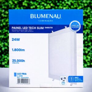 Painel de Led Embutir Quadrado 24W 1.800Lm Bivolt Blumenau
