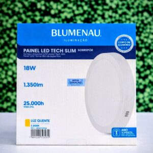 Painel de Led Sobrepor Redondo 18W 1.350Lm Bivolt Blumenau