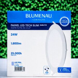 Painel de Led Embutir Redondo 24W 1.800Lm Bivolt Blumenau