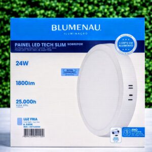 Painel de Led Sobrepor Redondo 24W 1.800Lm Bivolt Blumenau