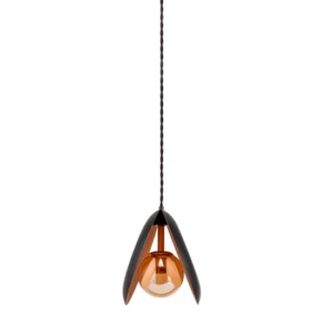Pendente Momi 1Xg9 Pr Fosco / Ambar Vl012-Bk Starlux