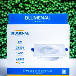 Spot Led Embutir Quadrado 8W Bivolt Blumenau