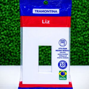 Placa 4X2 1 Posto Liz Branca Tramontina
