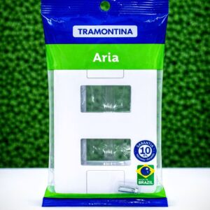 Placa 4X2 2 Postos Aria Branca Tramontina