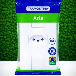 Conjunto Tomada 2P+T 20A/250V Liz Branca Tramontina