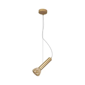 Pendente Aiko 1Xg9 21X10Cm Ouro Fosco/Br Starlux