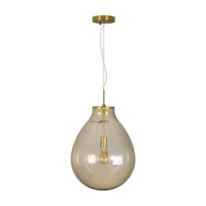 Pendente Amora 1Xe27 40X54Cm Aqua Conhaque Starlux