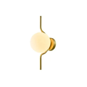 Arandela Malu 1Xg9 15X44Cm Ouro Fosco+Branco Starlux