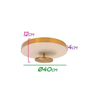 Plafon Kyara Led 22W 1260Lm Biv 2700K 40X40X12Cm Pt Fosco Starlux