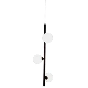 Pendente Grape 3Xg9 Preto Fosco  Zr194-Bk Starlux