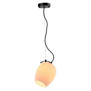 Pendente Izadora 1Xe14 Preto / Branco Fosco  Zr048-W  Starlux