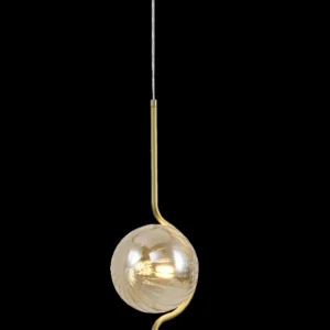 Pendente Malú 1Xg9 Ouro Fosco / Âmbar  Zr127-Agd Starlux