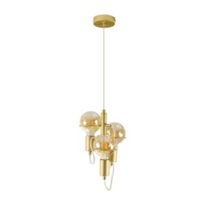 Pendente Zeki 3Xe27 Ouro Fosco Zr142-Gd Starlux