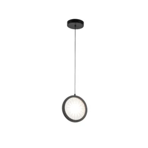 Pendente Aura Led 12W Preto Fosco  Bl005Pbk Starlux